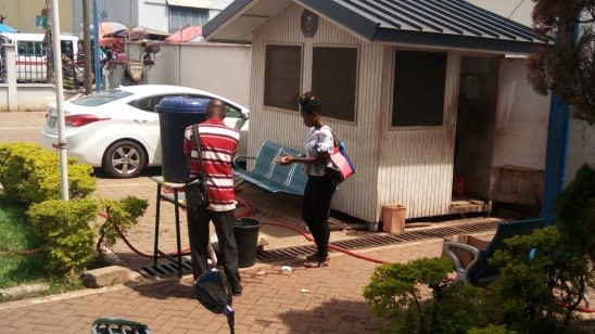 COVID-19: Monitoring Social distancing at the security and banking institutions in Sunyani