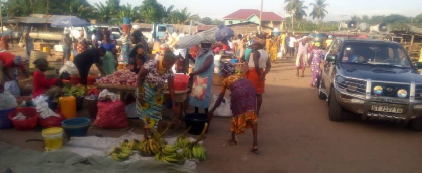 Lower Manya Krobo Municipal Assembly institutes measures to reduce the spread of Coronavirus at the Agormanya market